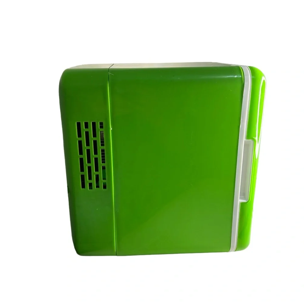 Mountain Dew 6 Can Mini Fridge Beverage Center Lime Green Logo. Works 9.5”x 7” - Picture 5 of 12